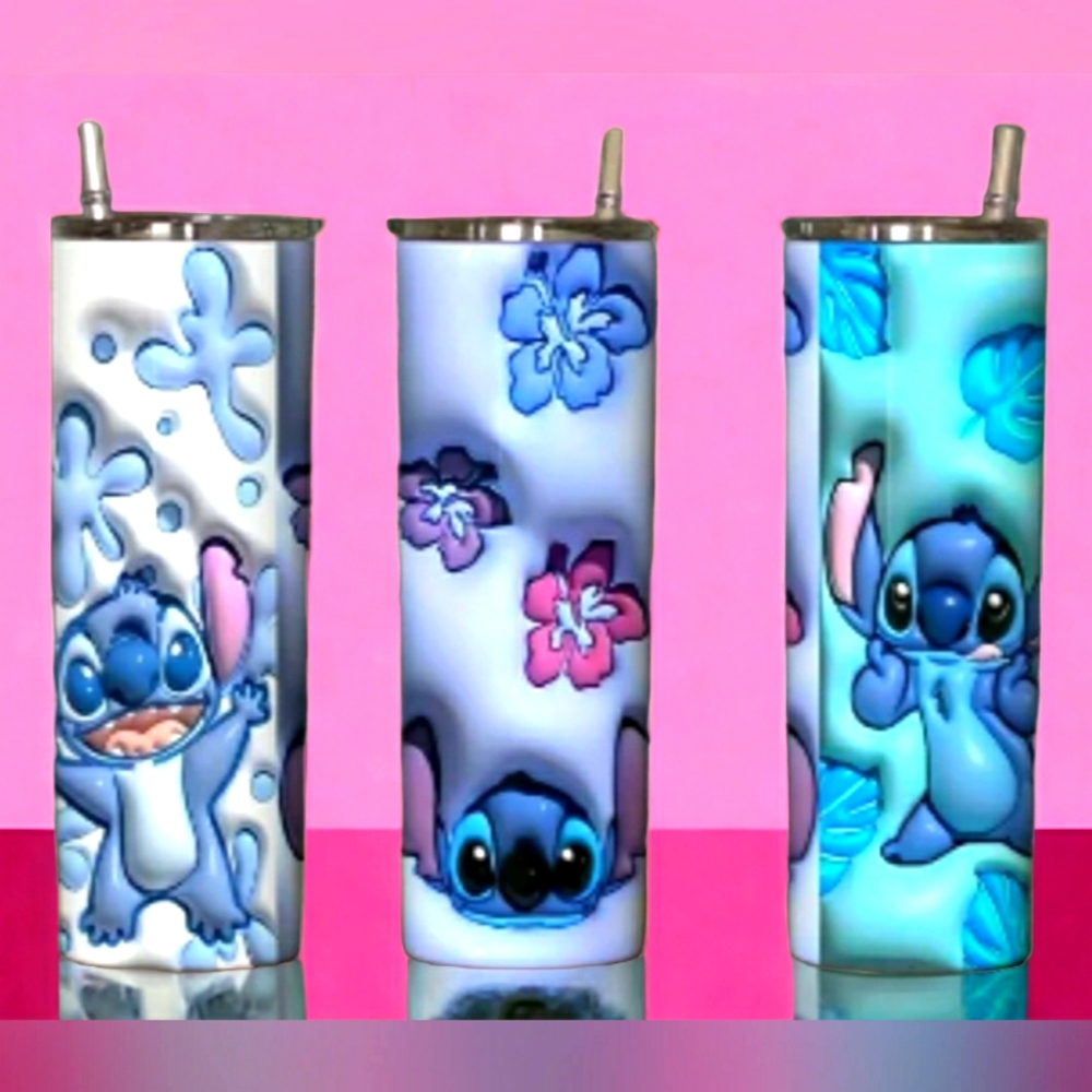 Stitch 20oz 3D Puff Print Tumbler